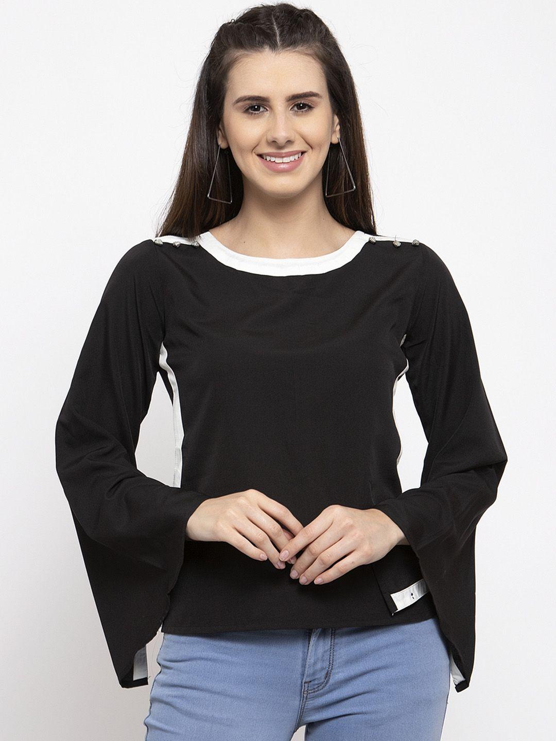 klauressa women black solid top