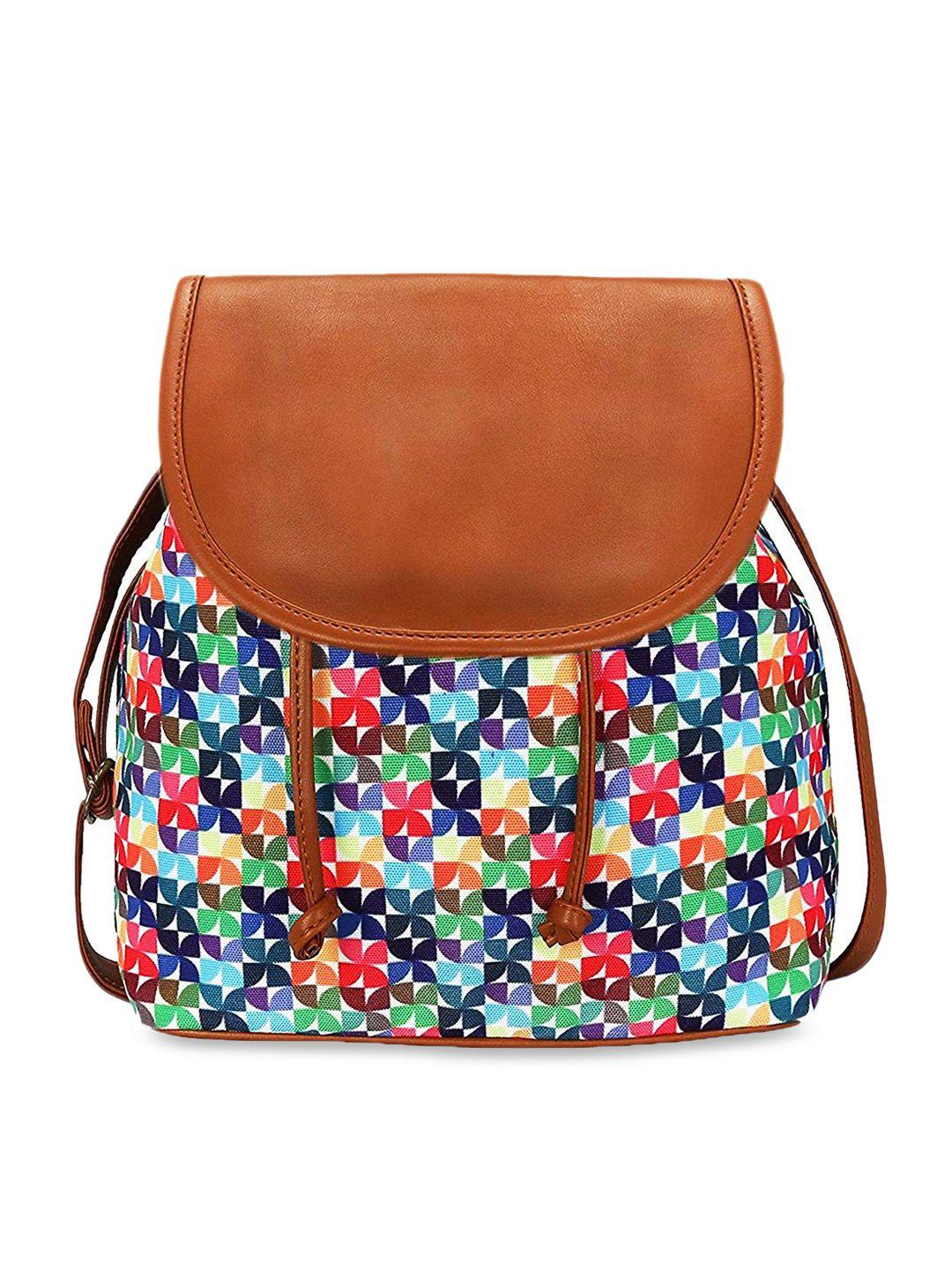 kleio women multicoloured printed sling bag