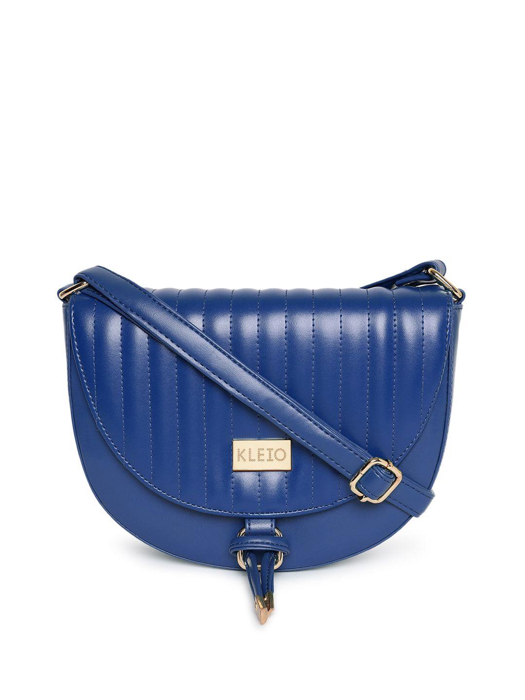 kleio blue half moon sling bag