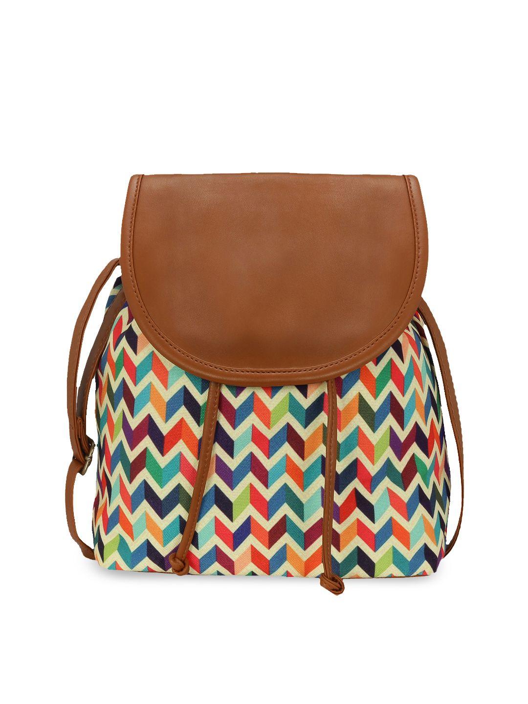 kleio multicoloured printed shoulder bag