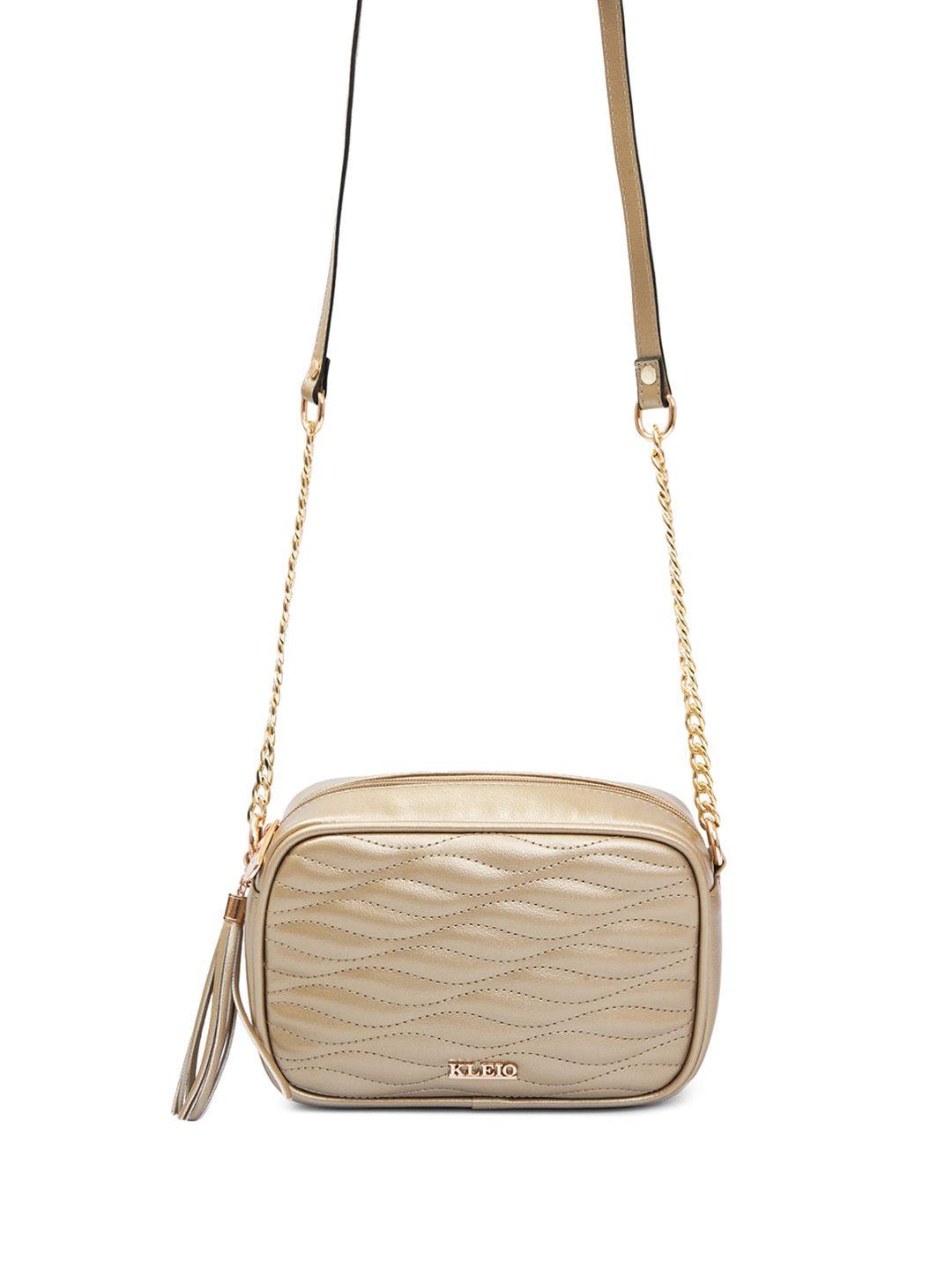 kleio structured crossbody sling bag with quilted