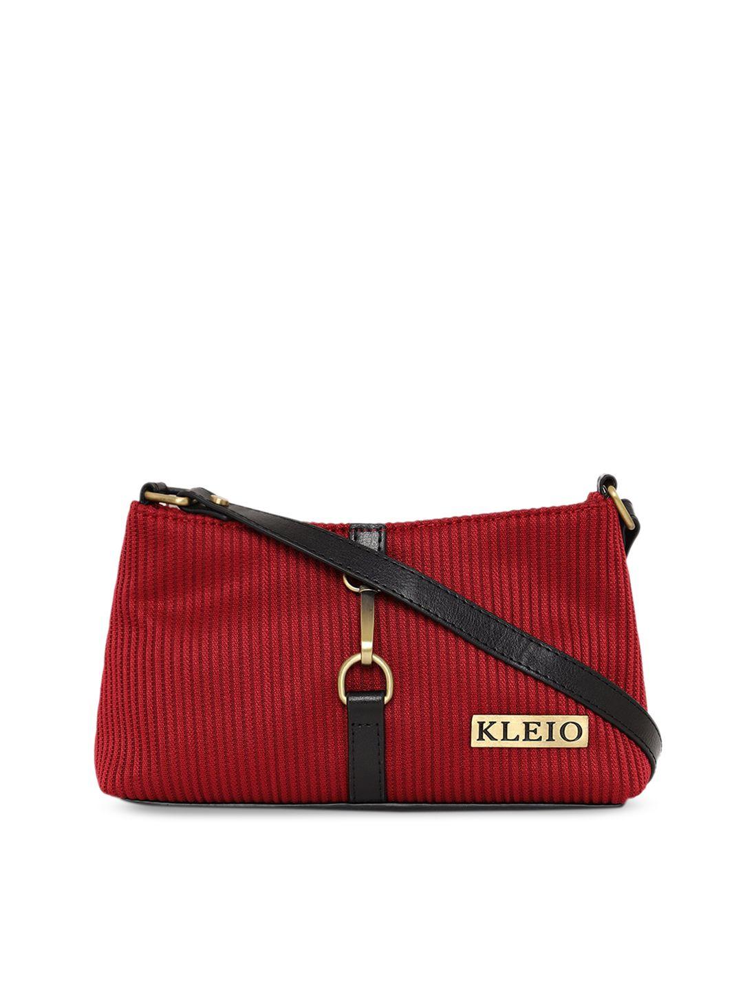 kleio textured fabric shoulder bag