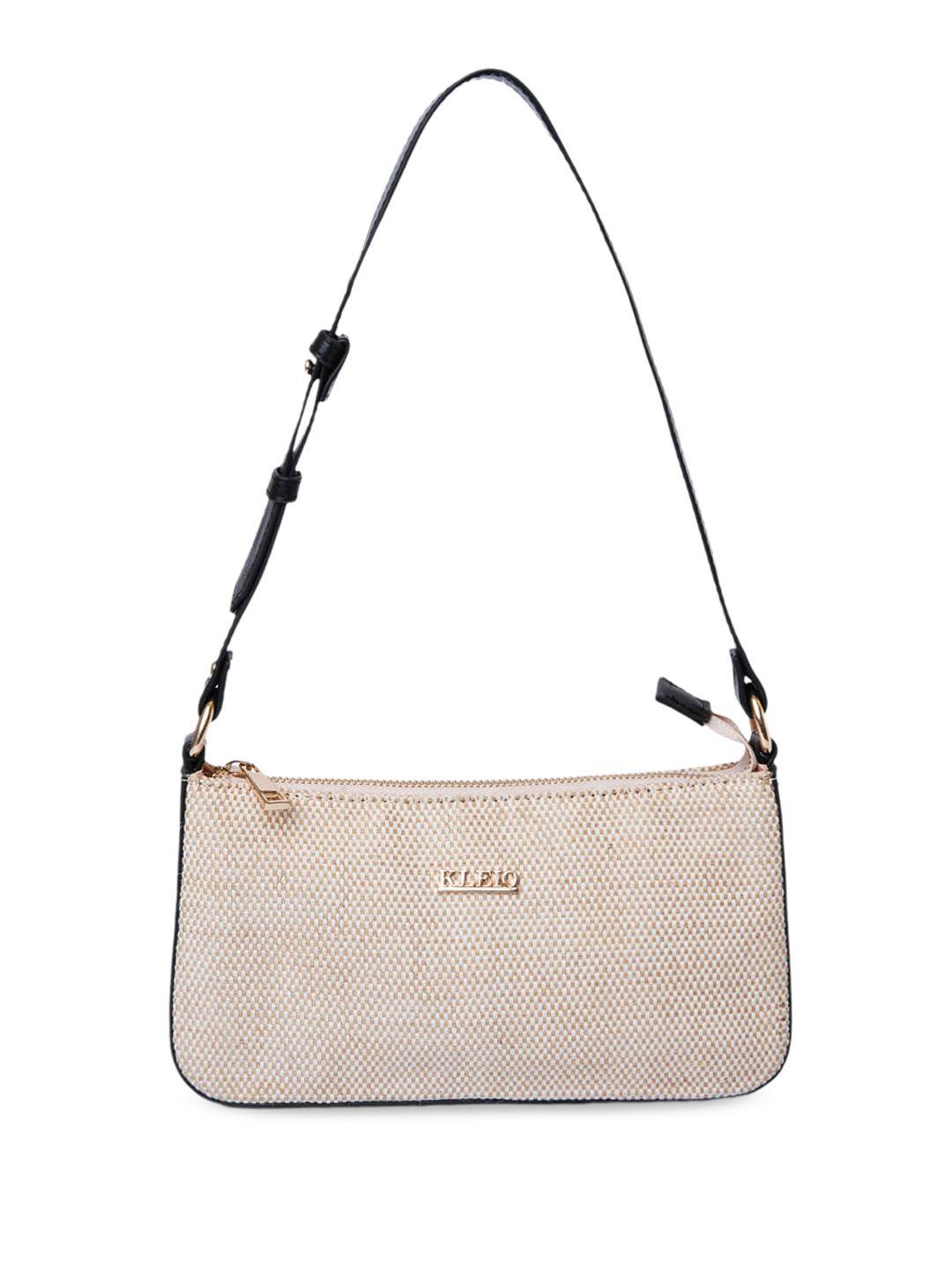 kleio textured structured shoulder bag