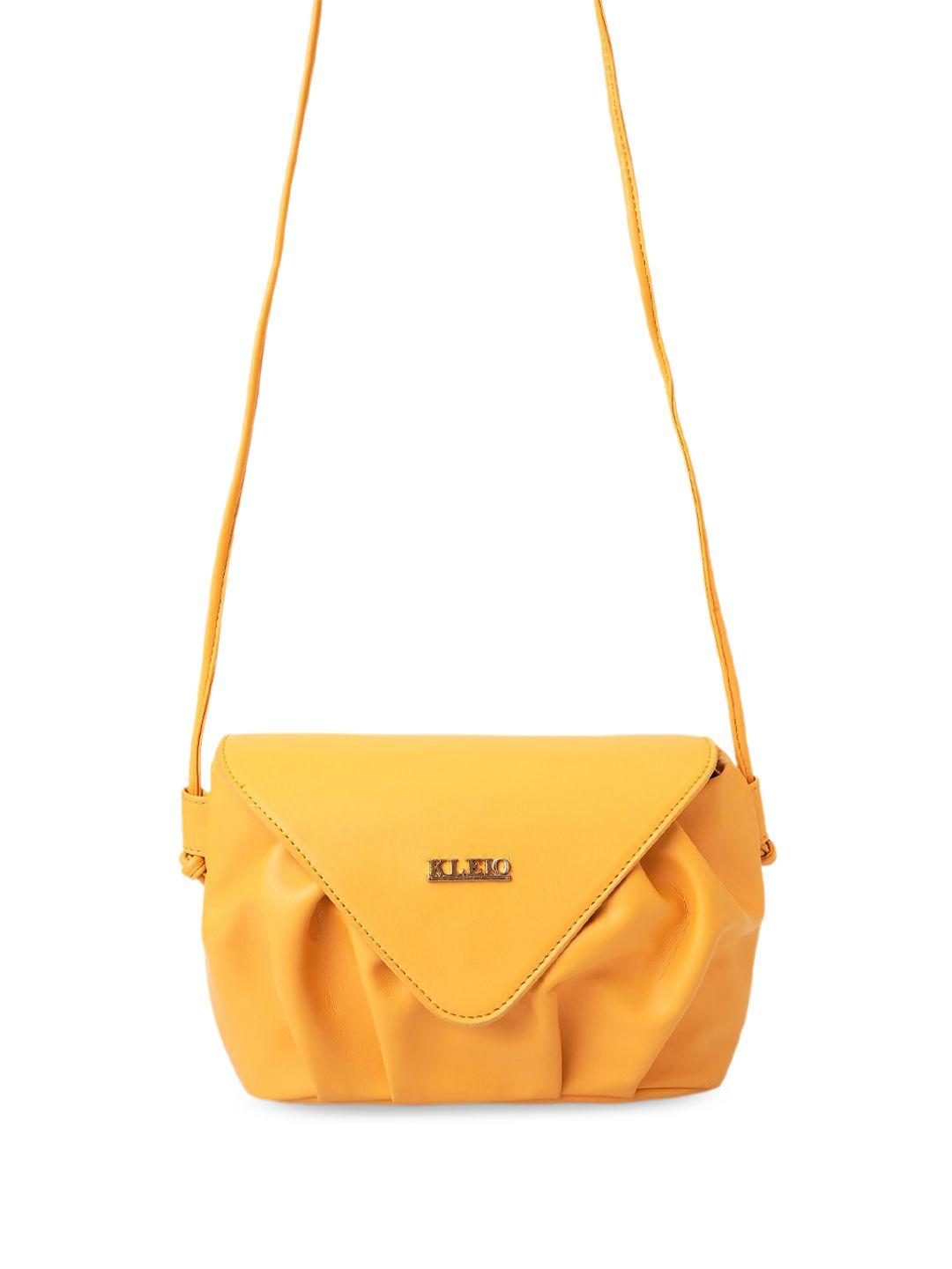 kleio textured structured sling bag