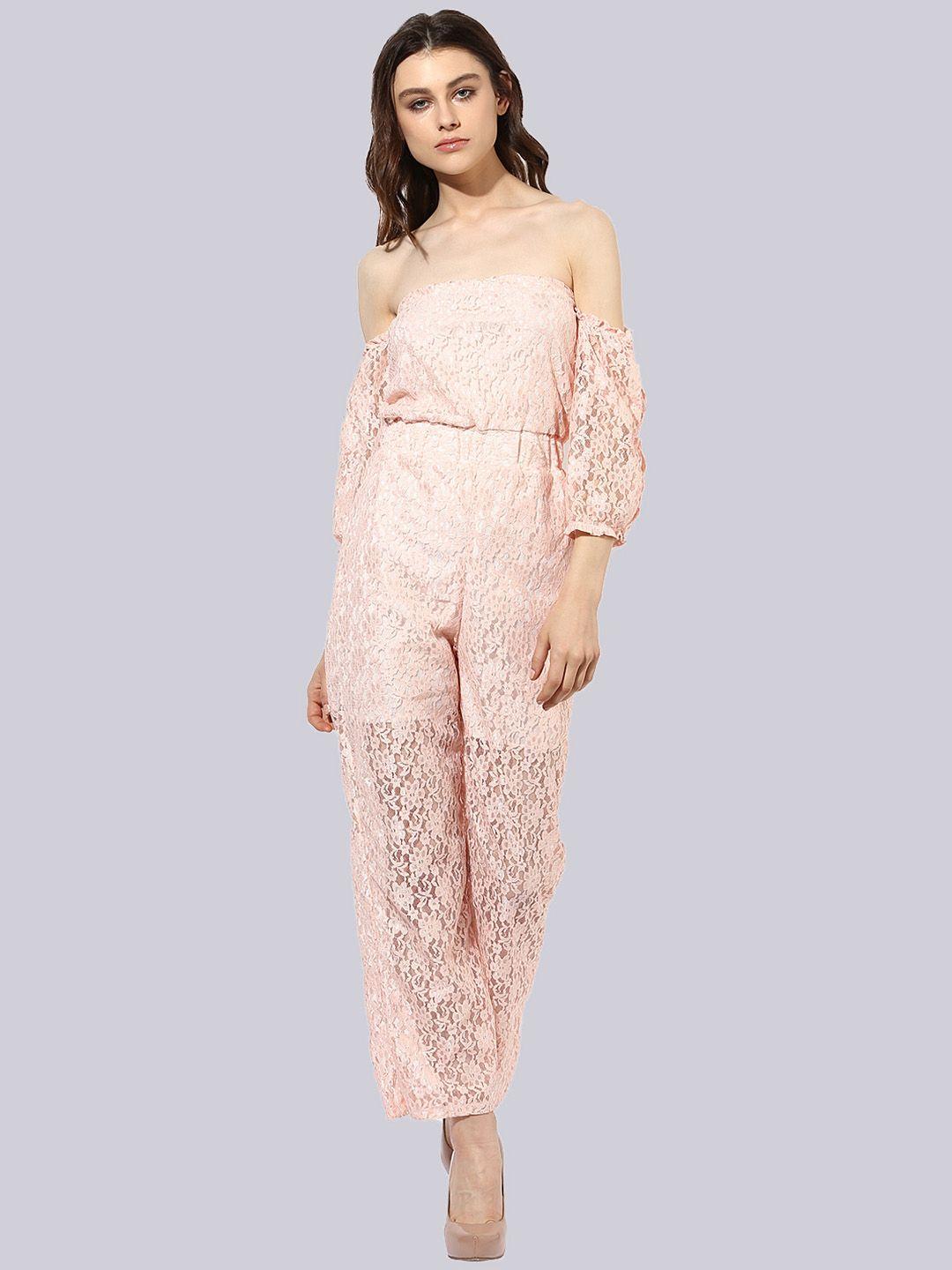 kleio women off-shoulder basic jumpsuit