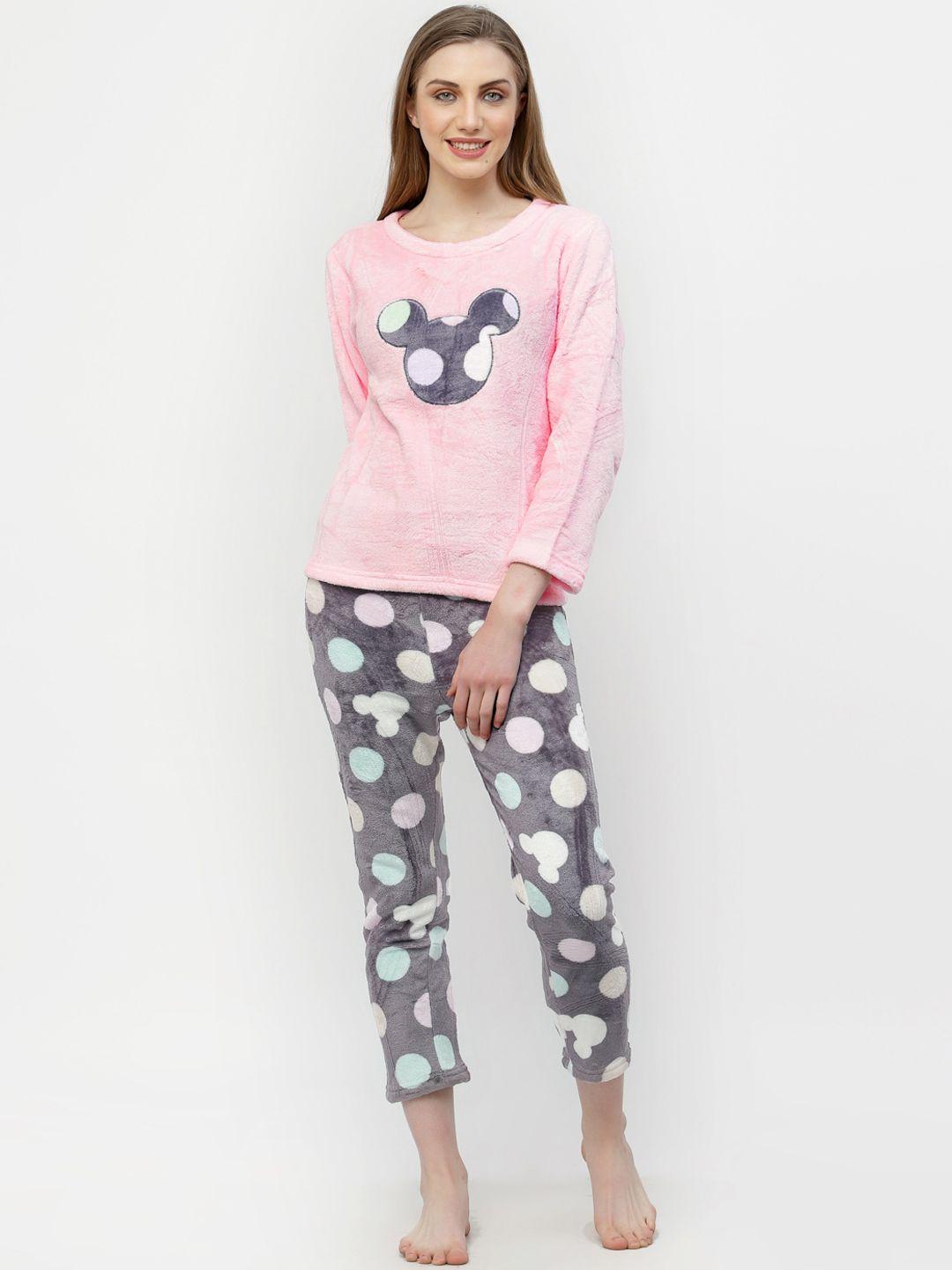 klotthe mickey mouse printed night suit