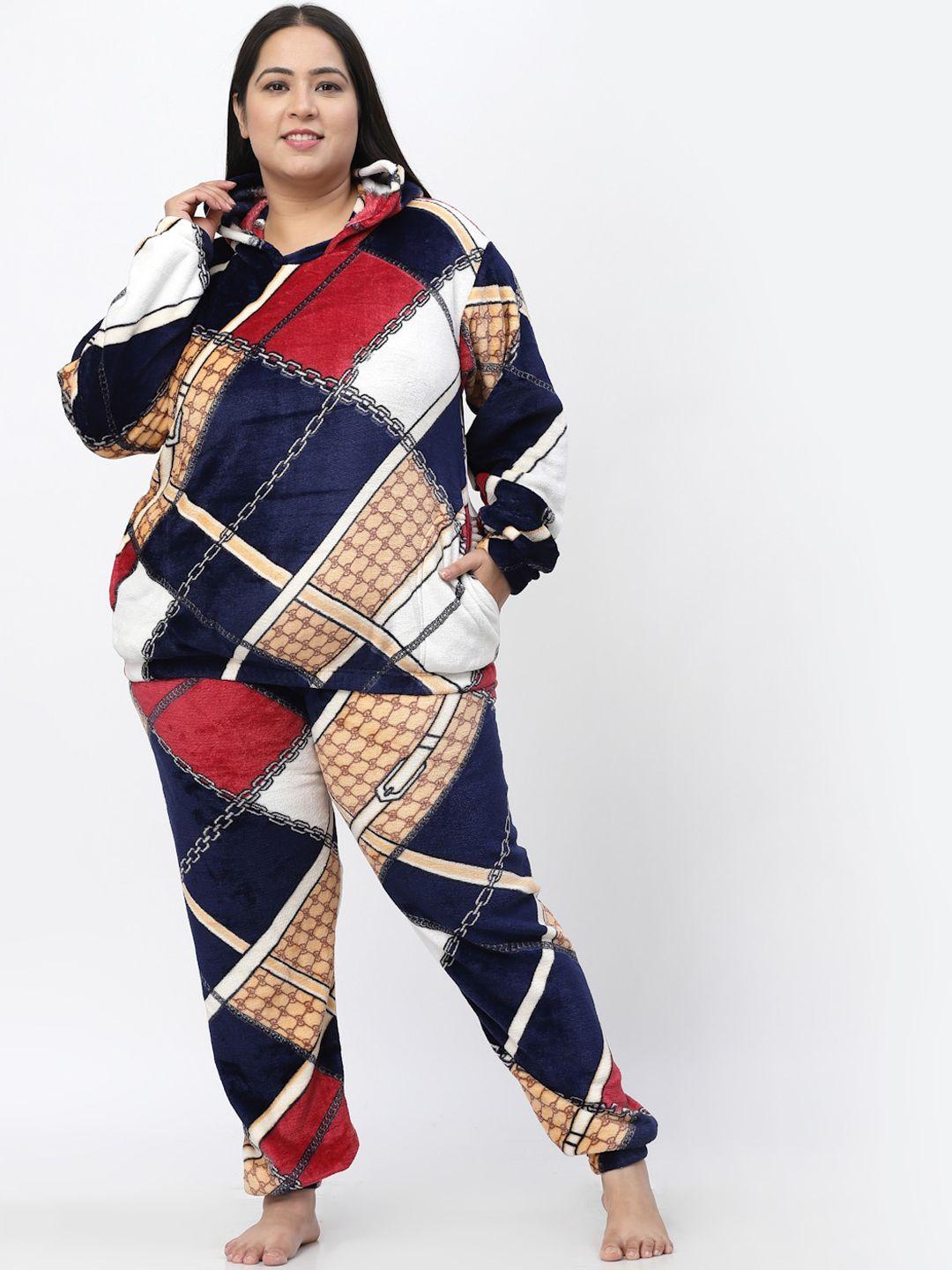 klotthe-plus-size-printed-woolen-hooded-night-suit