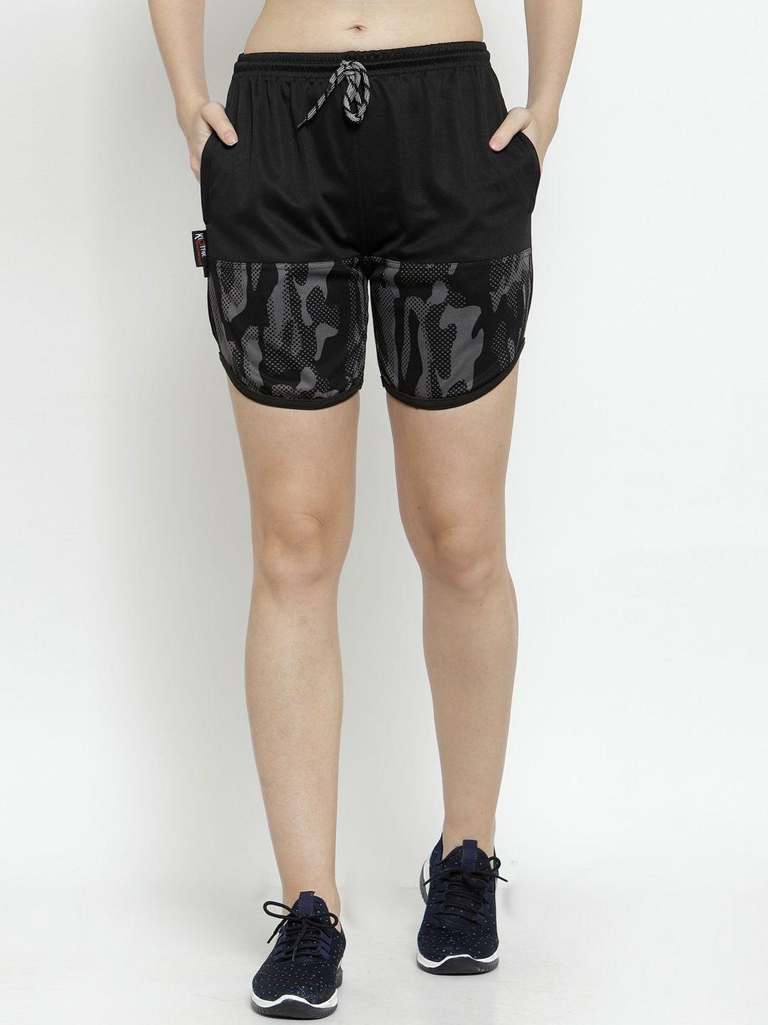klotthe women camoufllage printed rapid-dry sports shorts