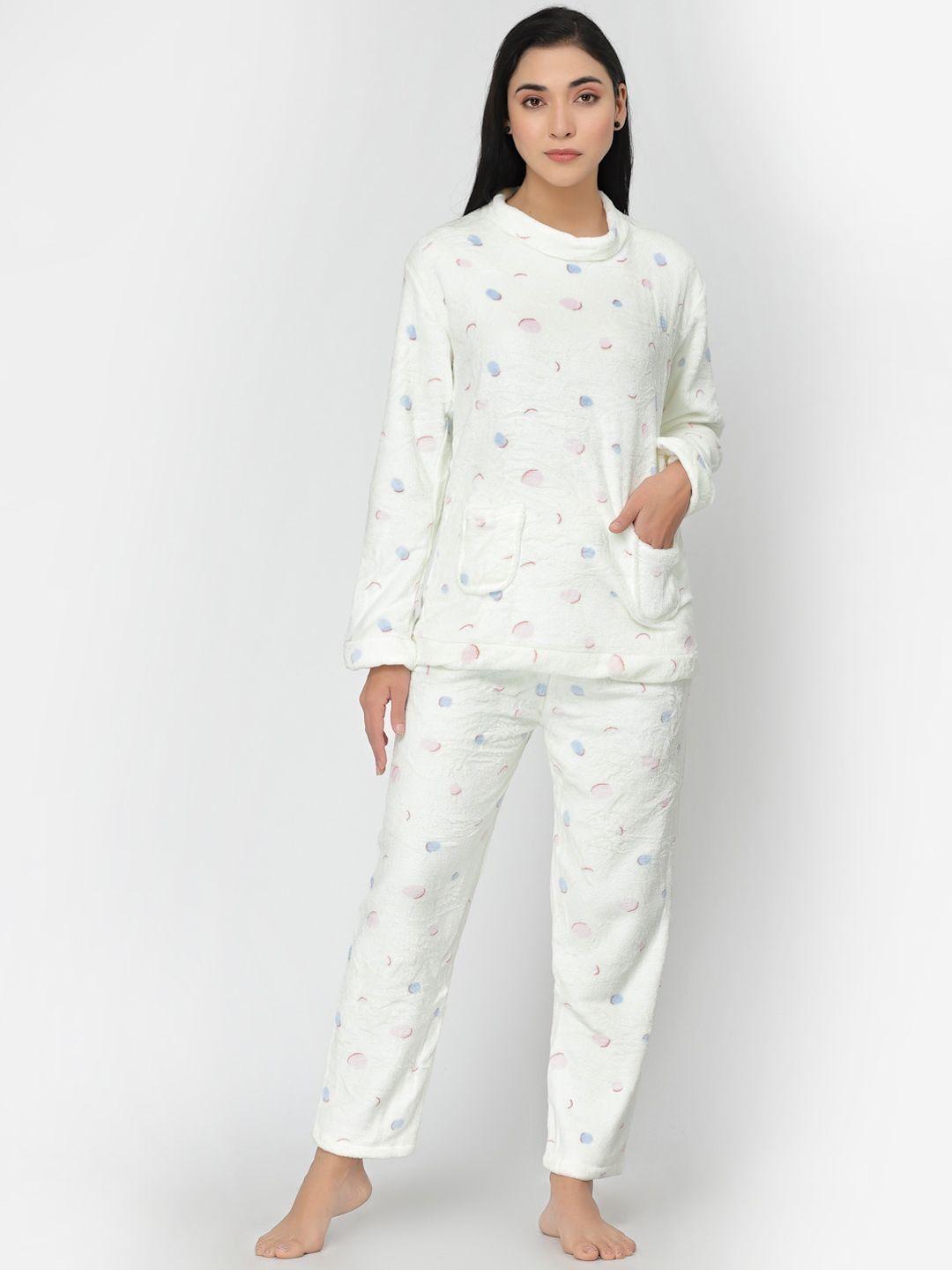 klotthe abstract printed night suit