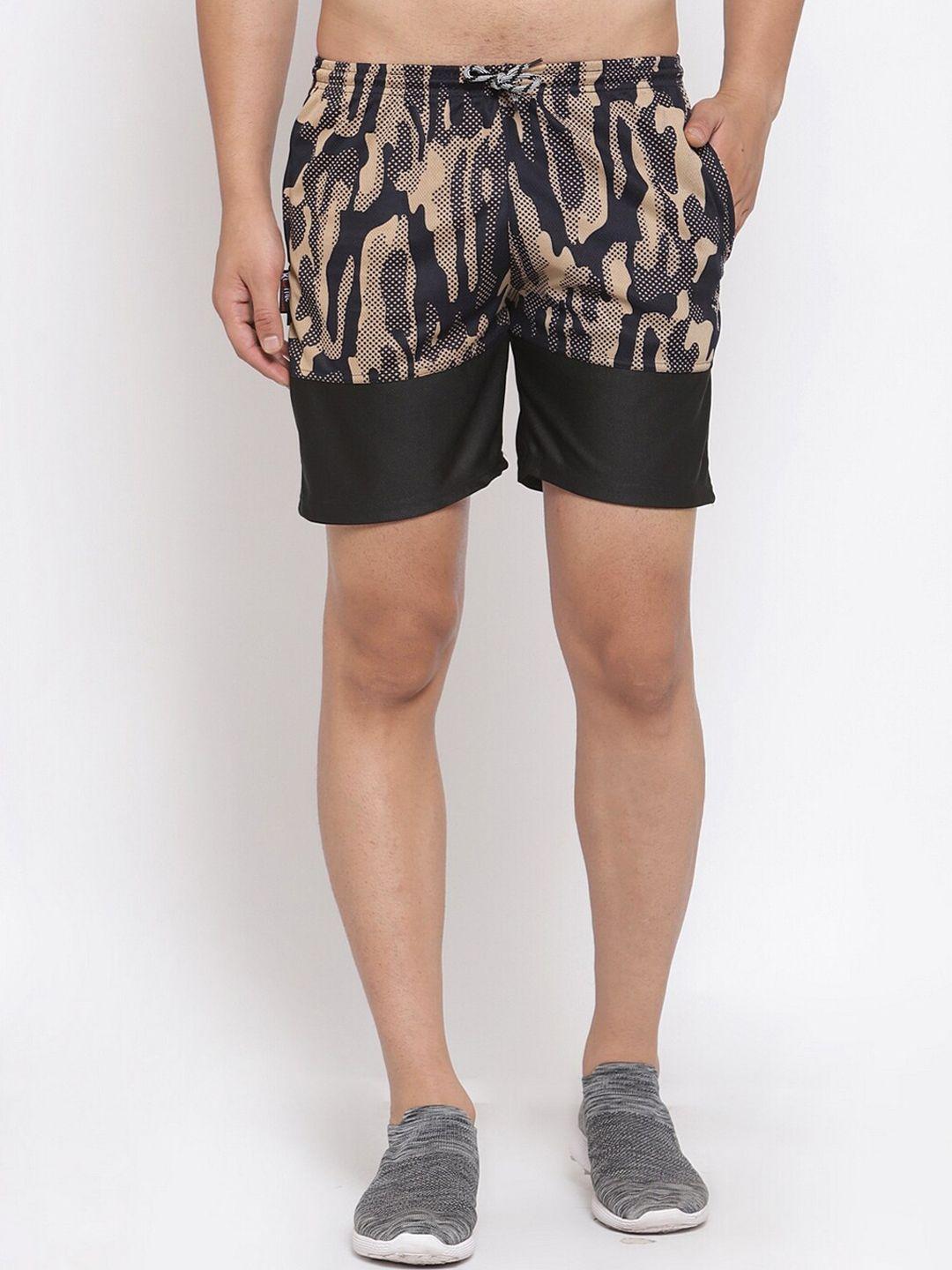 klotthe men abstract printed rapid-dry sports shorts