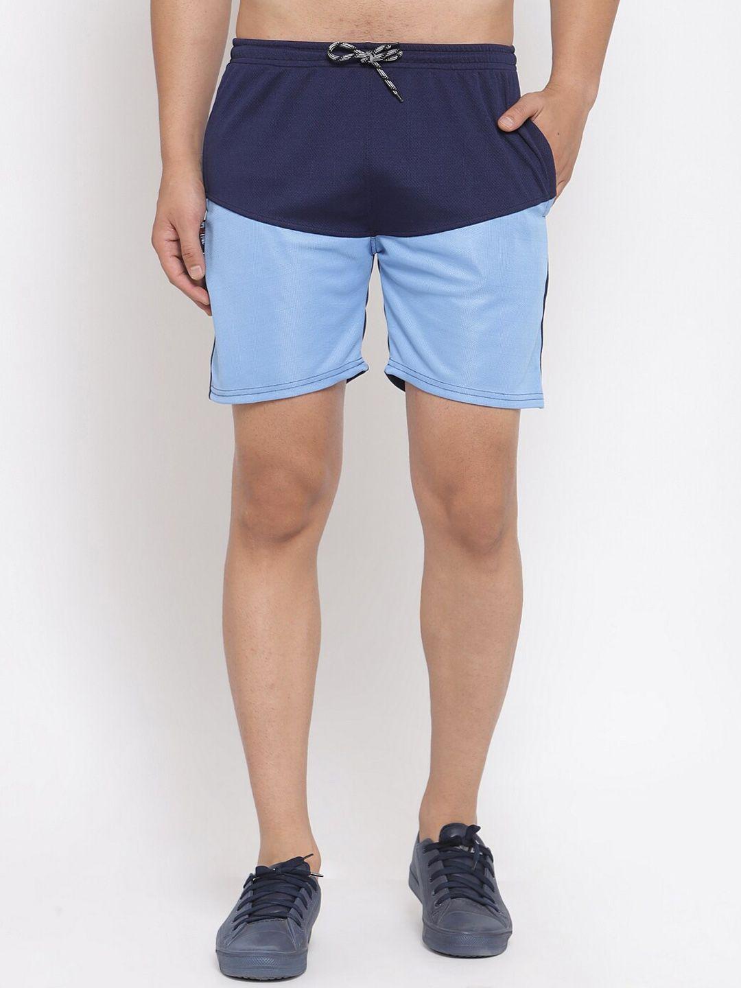 klotthe men colourblocked rapid-dry sports shorts