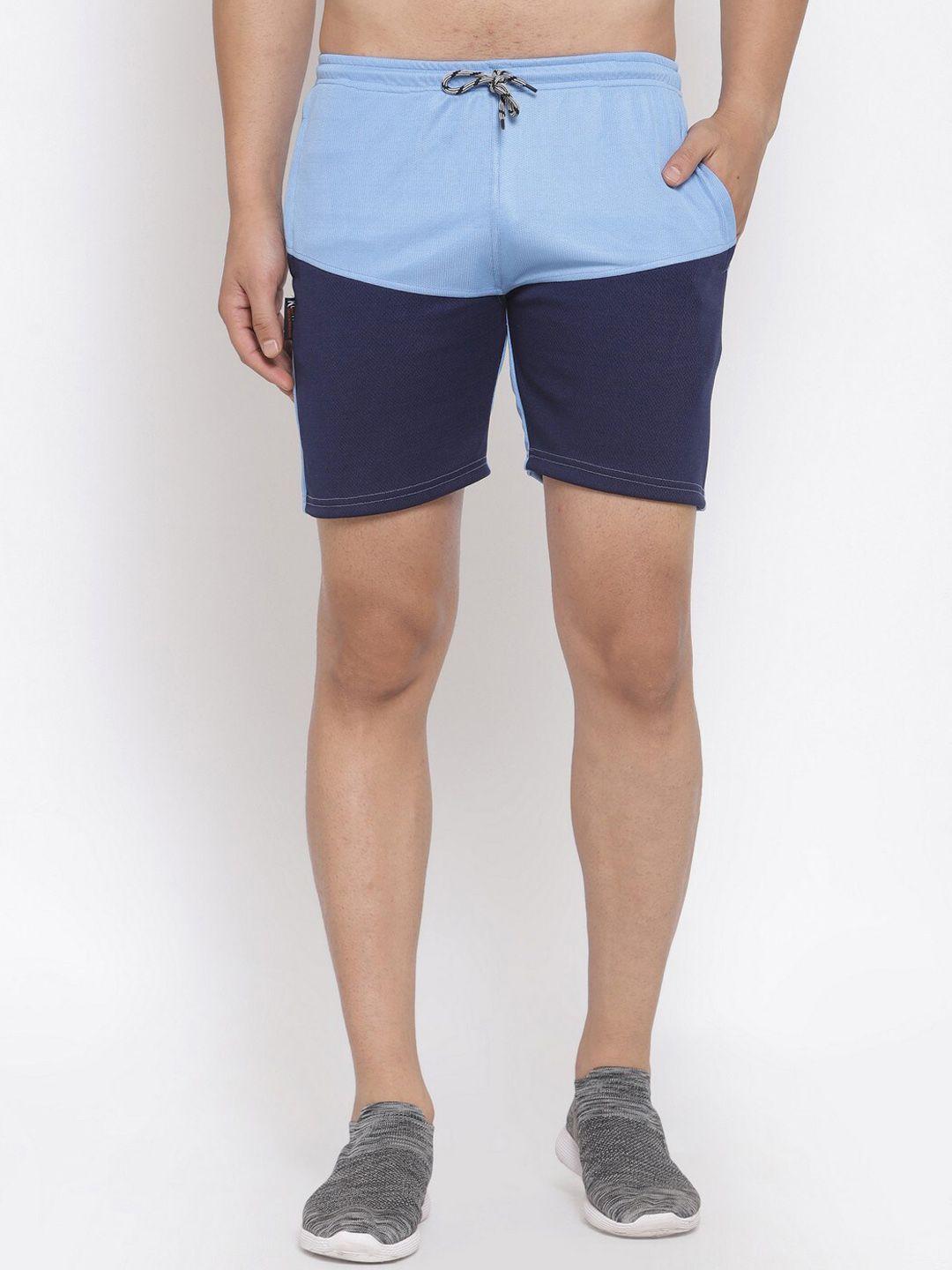 klotthe men colourblocked rapid-dry sports shorts