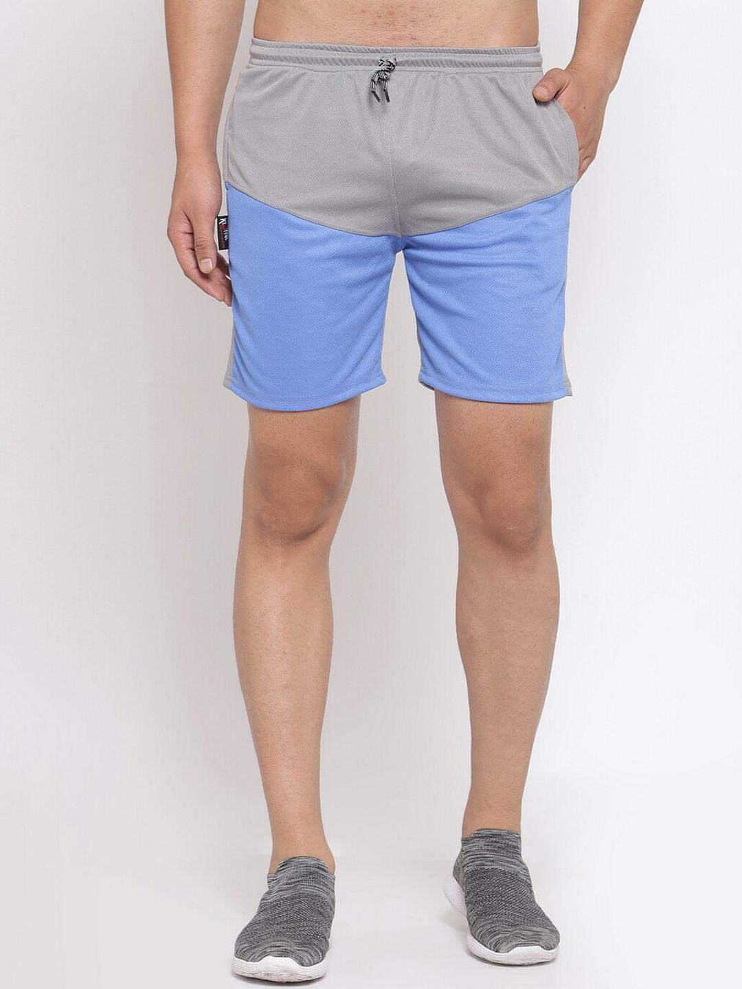 klotthe men colourblocked rapid-dry sports shorts