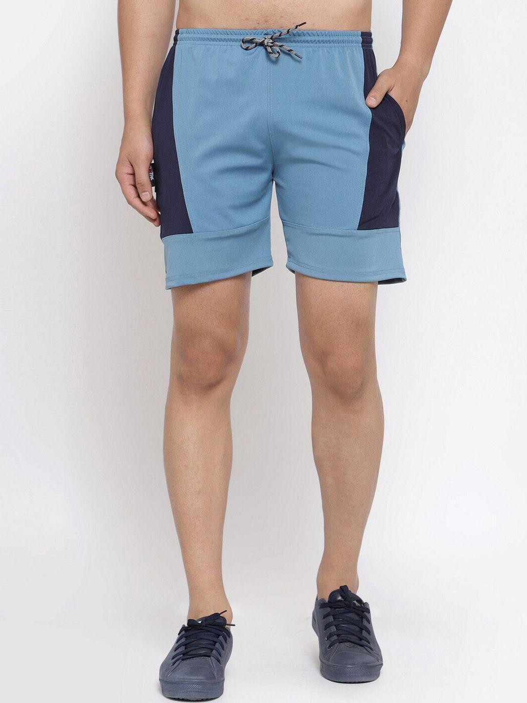 klotthe men colourblocked rapid-dry sports shorts