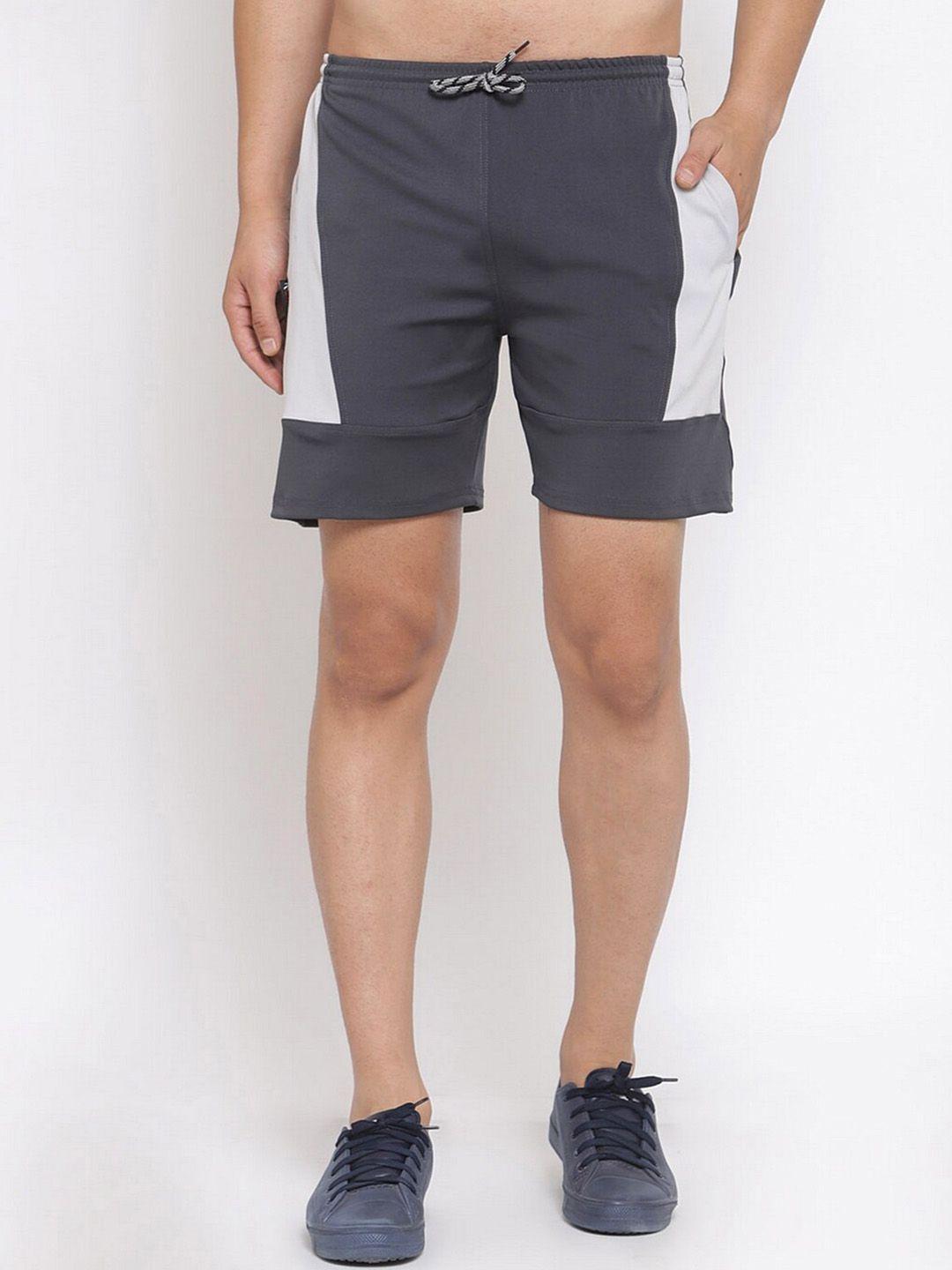 klotthe men colourblocked rapid-dry sports shorts