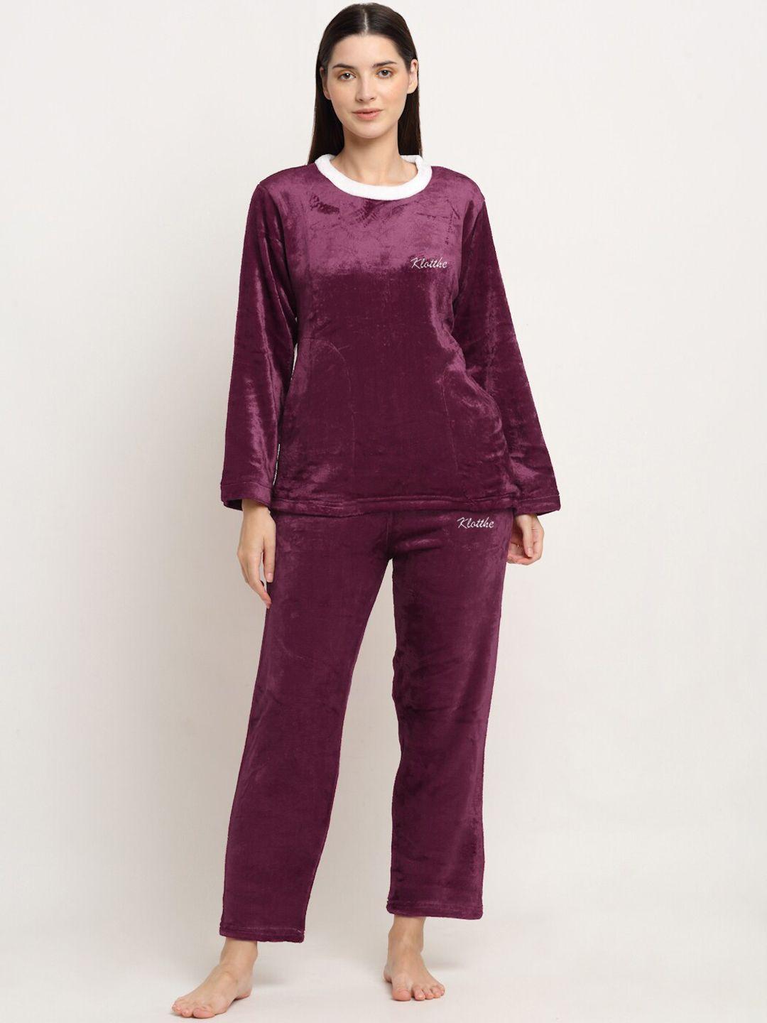 klotthe round neck top with trousers