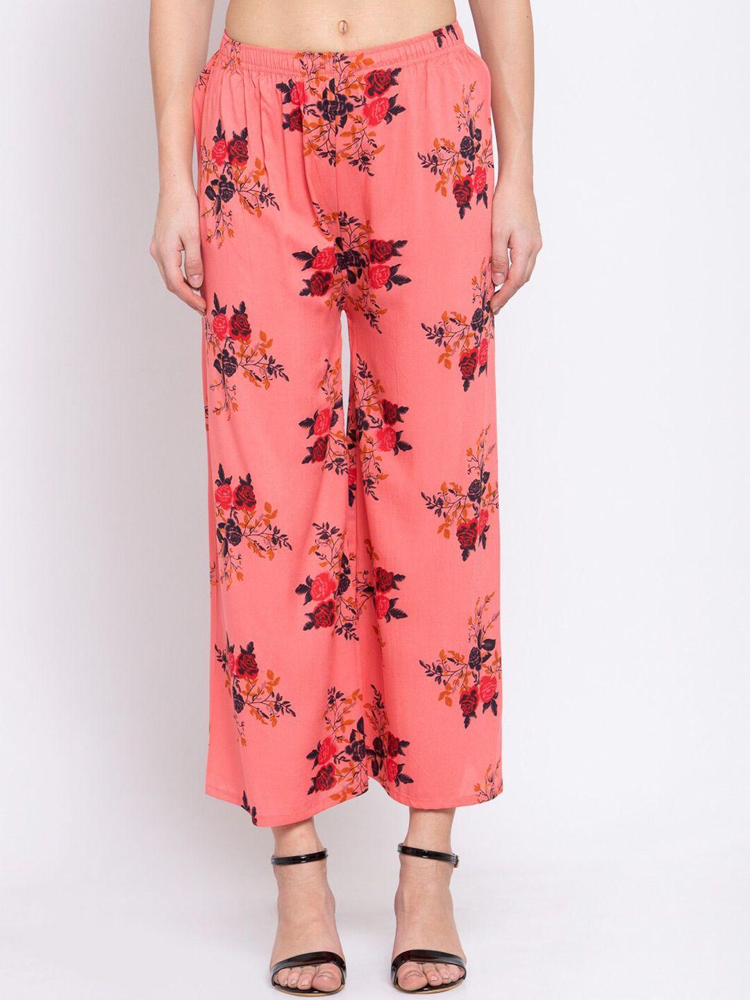 klotthe women floral printed wide leg palazzo