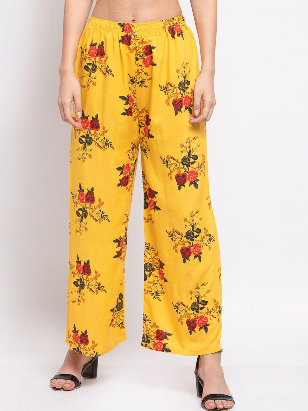 klotthe women floral printed wide leg palazzo