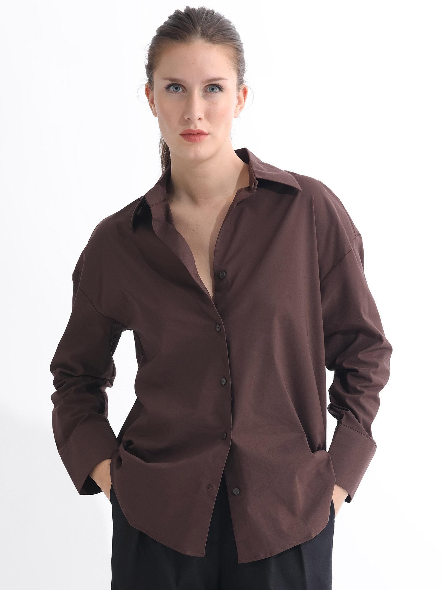 klox dark brown shirt