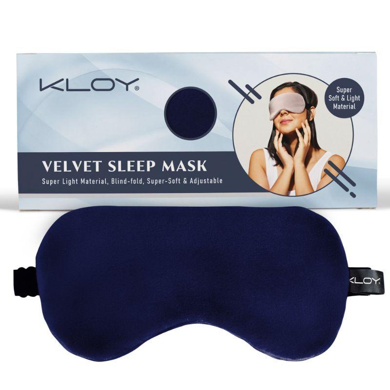 kloy breathable sleep eye mask - blue