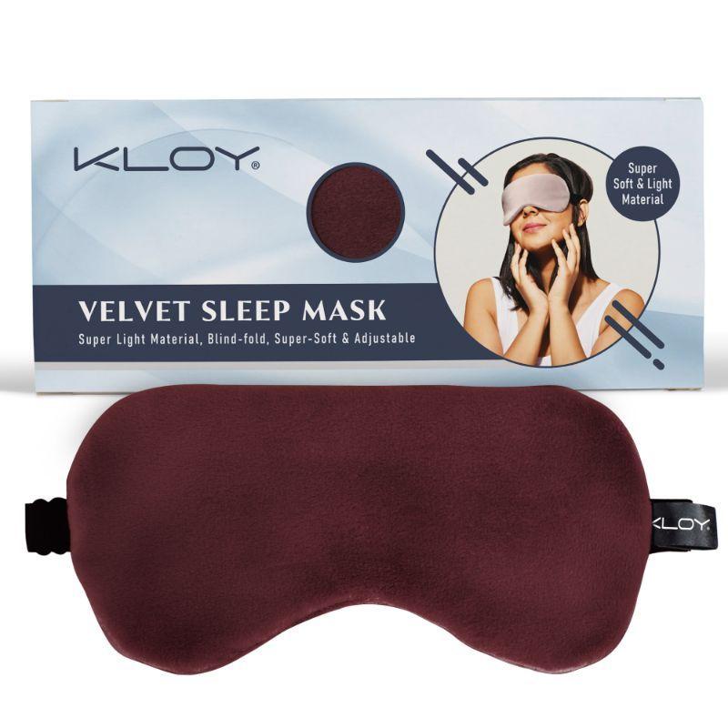 kloy breathable sleep eye mask - maroon