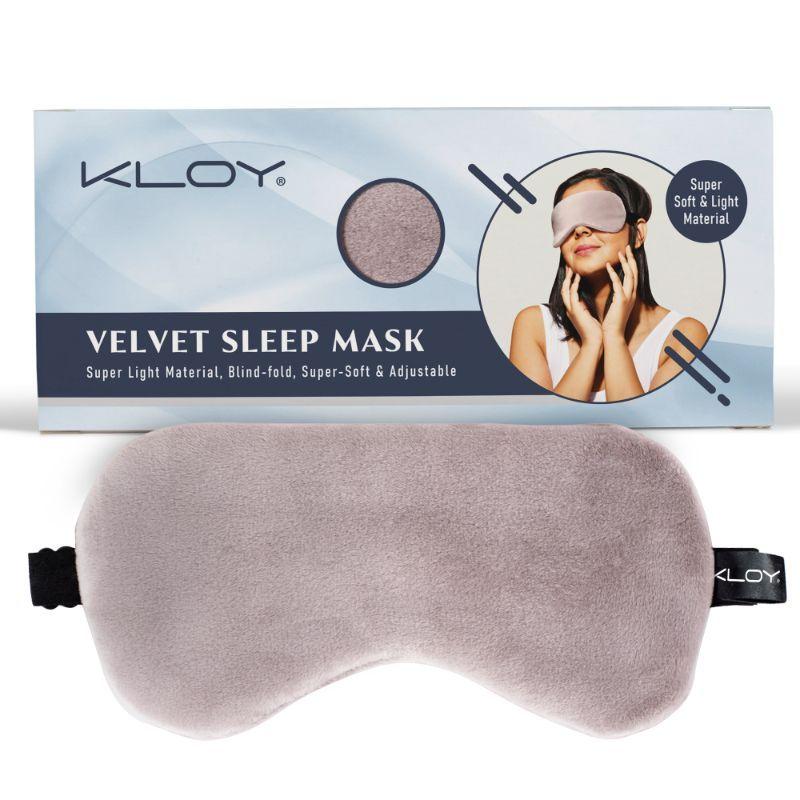 kloy breathable sleep eye mask - grey