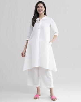 knee-length flared kurta