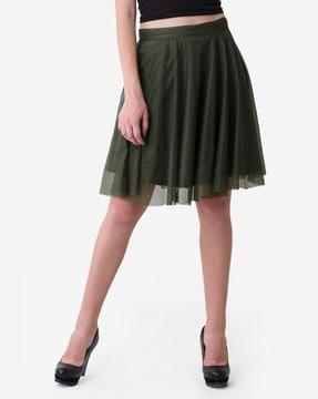 knee length flared skirt