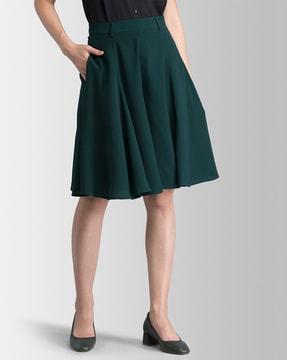 knee length flared skirt