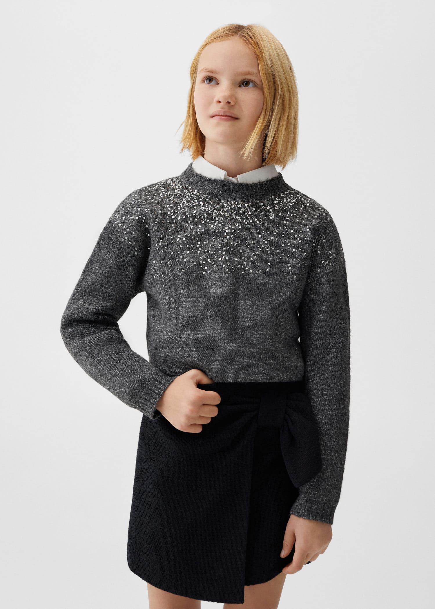knit paillette sweater