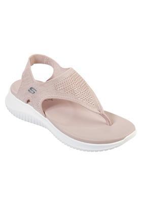 knit womens casual wear sports sandals - blush