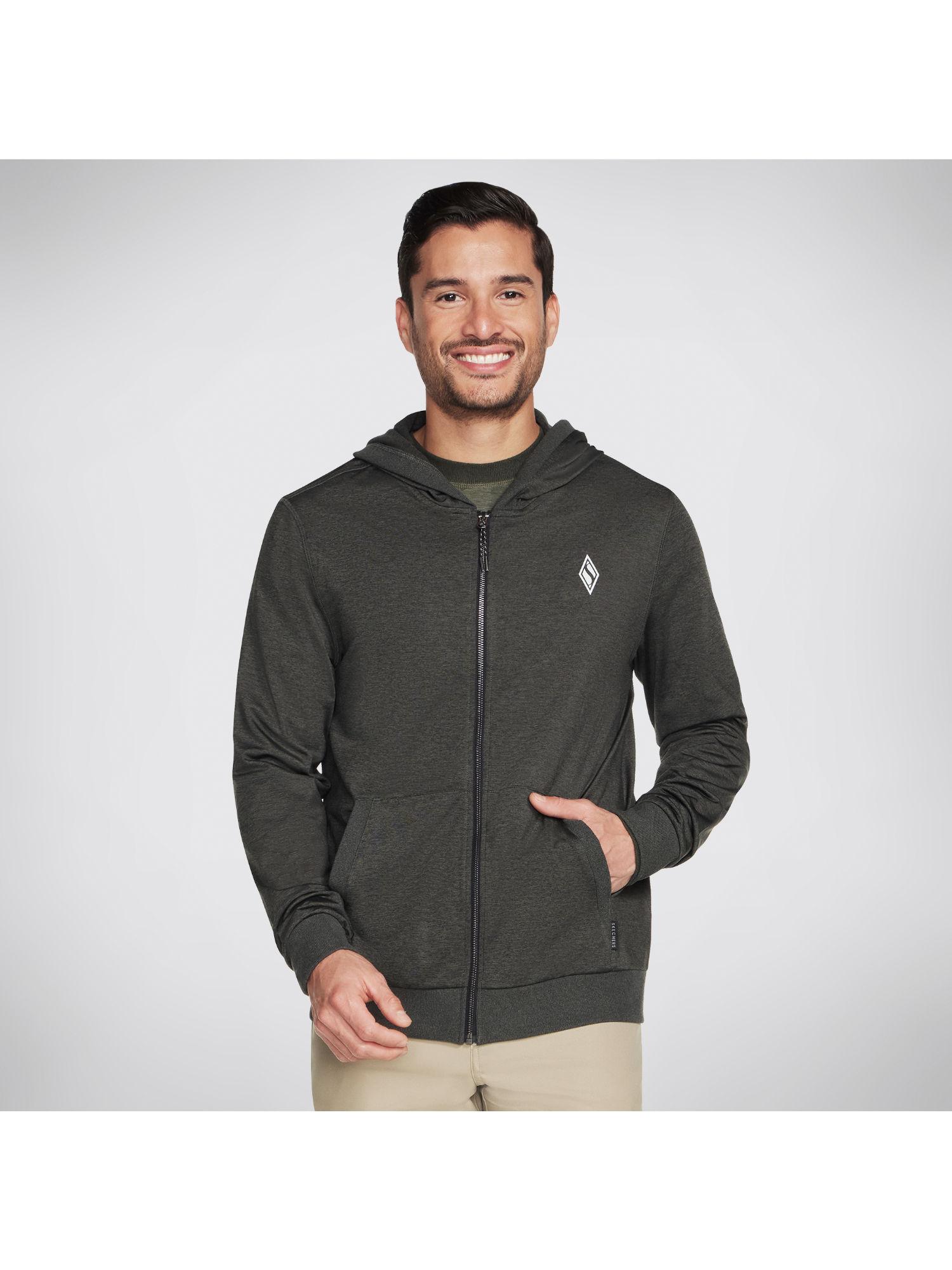 knits ultra go full zip hoodie olive