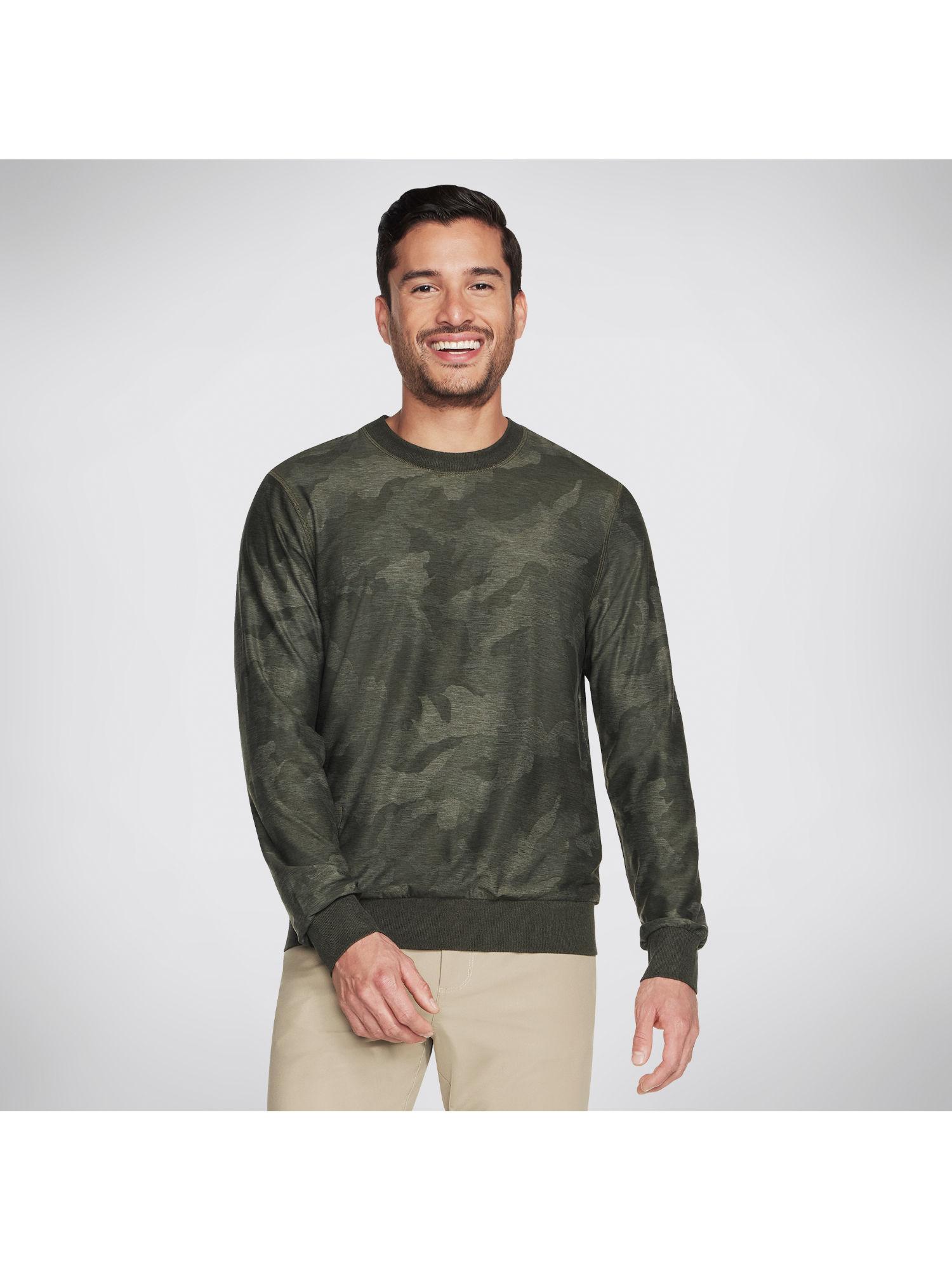 knits ultra go lite oli sweatshirt olive green