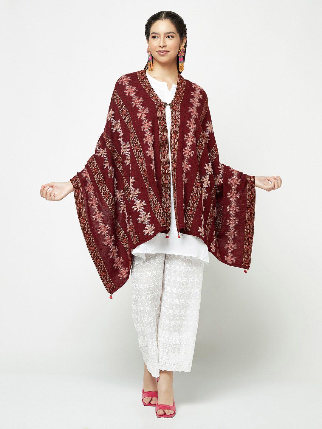 knitstudio geometric self design knitted shawl