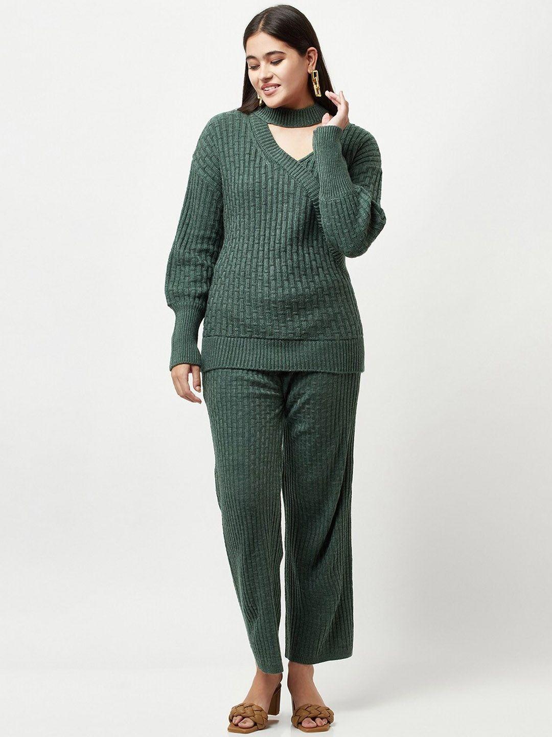 knitstudio self design knitted sweater & trousers casual co-ords