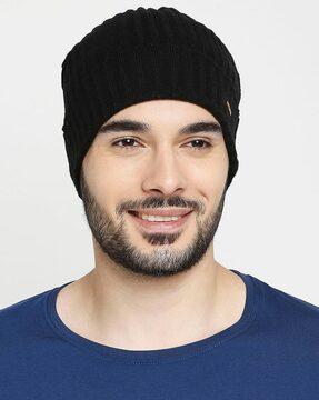 knitted cotton beanie