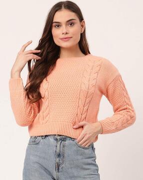 knitted round-neck pullover