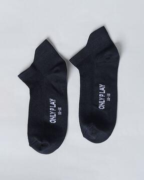 knitted ankle-length socks