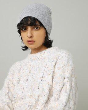 knitted beanie cap