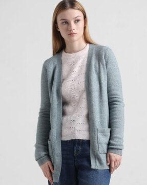 knitted cardigan with pockets