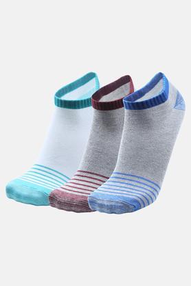 knitted cotton nylon spandex men's ankle socks - multi