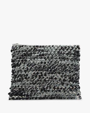 knitted cotton sling bag