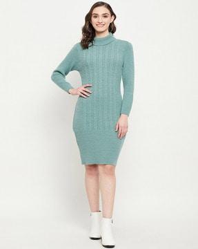 knitted high-neck pullover