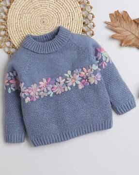 knitted high-neck sweater