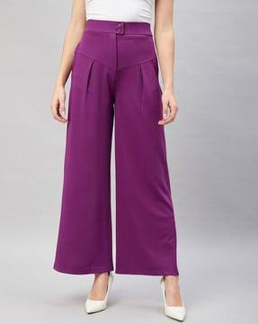 knitted pants with insert pockets