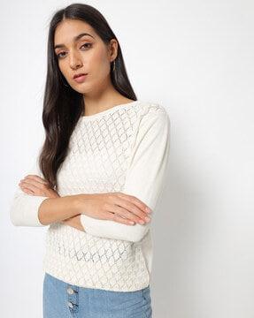 knitted round-neck pullover