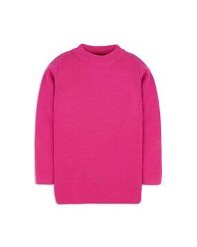 knitted round-neck pullover