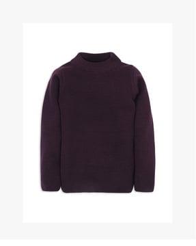 knitted round-neck pullover