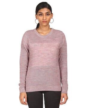 knitted round-neck pullover