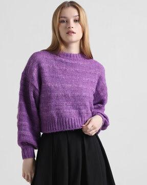 knitted round-neck pullover